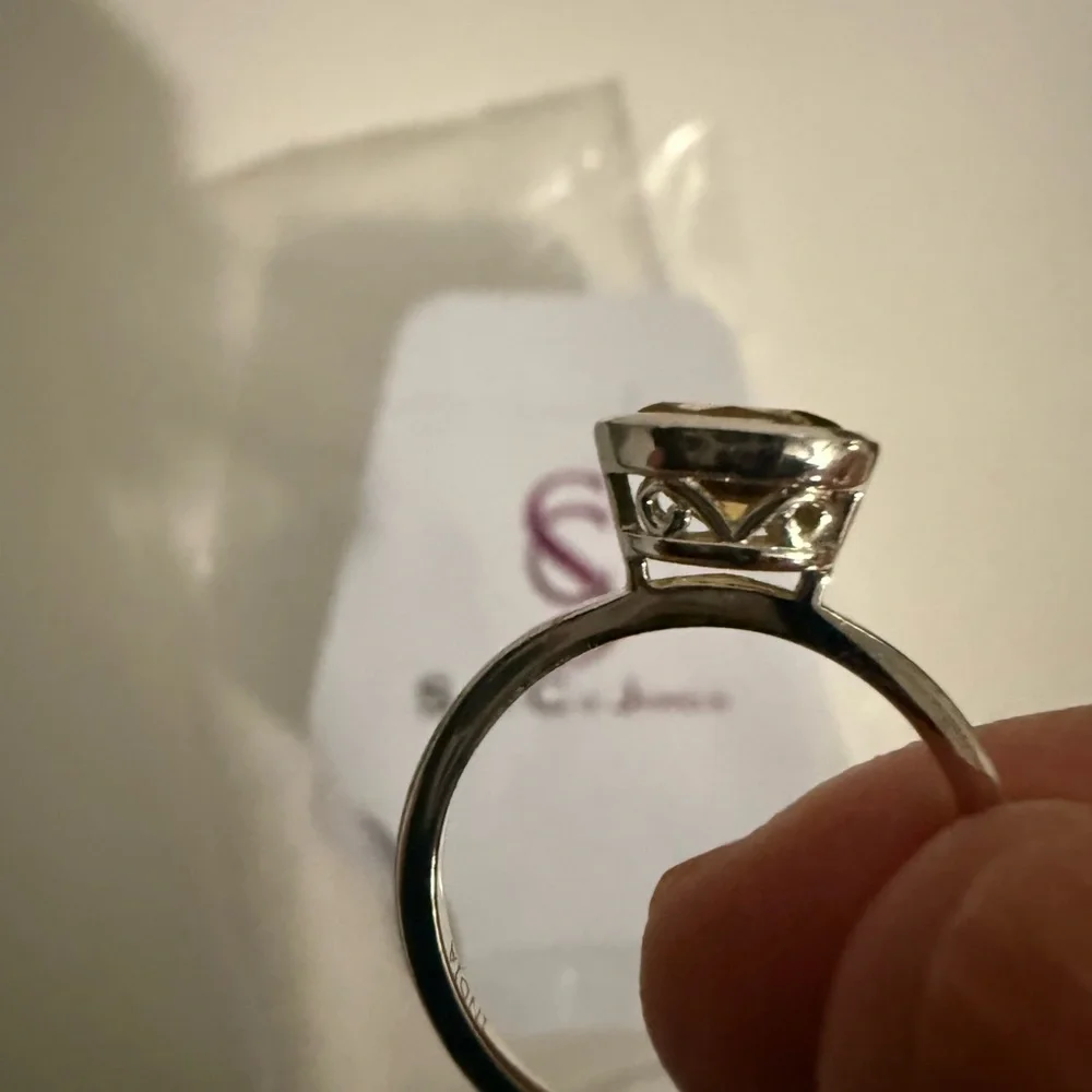 Savvy Cie Sterling Silver Citrine ring